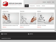 Tablet Screenshot of doeppler-team.de